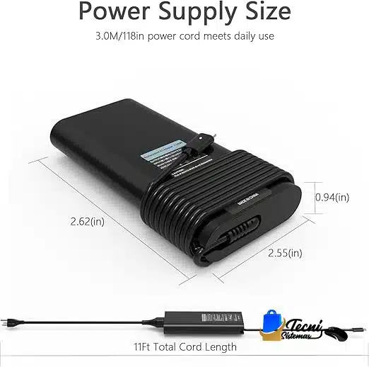 130w 2 Cargador USB-C 130W 20V 6.5A para Dell XPS, Precision y Latitude — vista 3