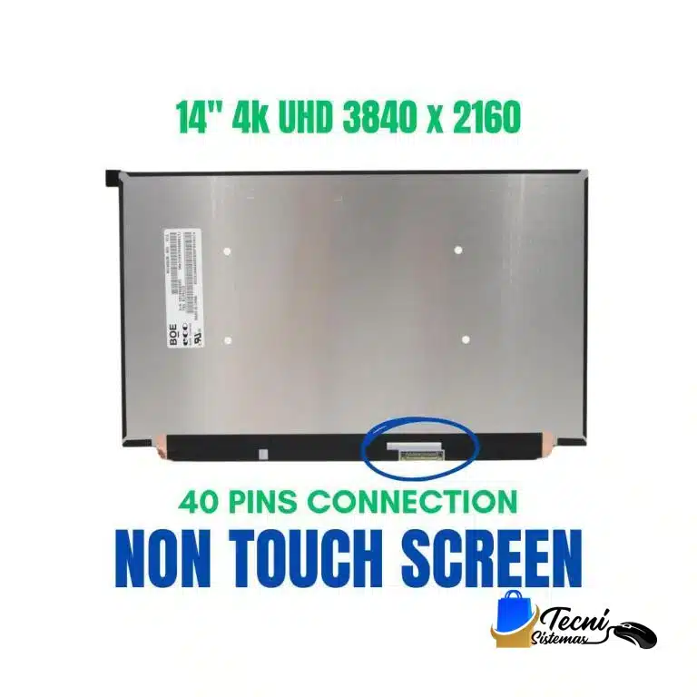 26877__17282 Pantalla LCD Lenovo ThinkPad X1 Carbon NV140QUM-N53 14 pulgadas 4K UHD IPS 3840x2160 40 pines eDP no táctil