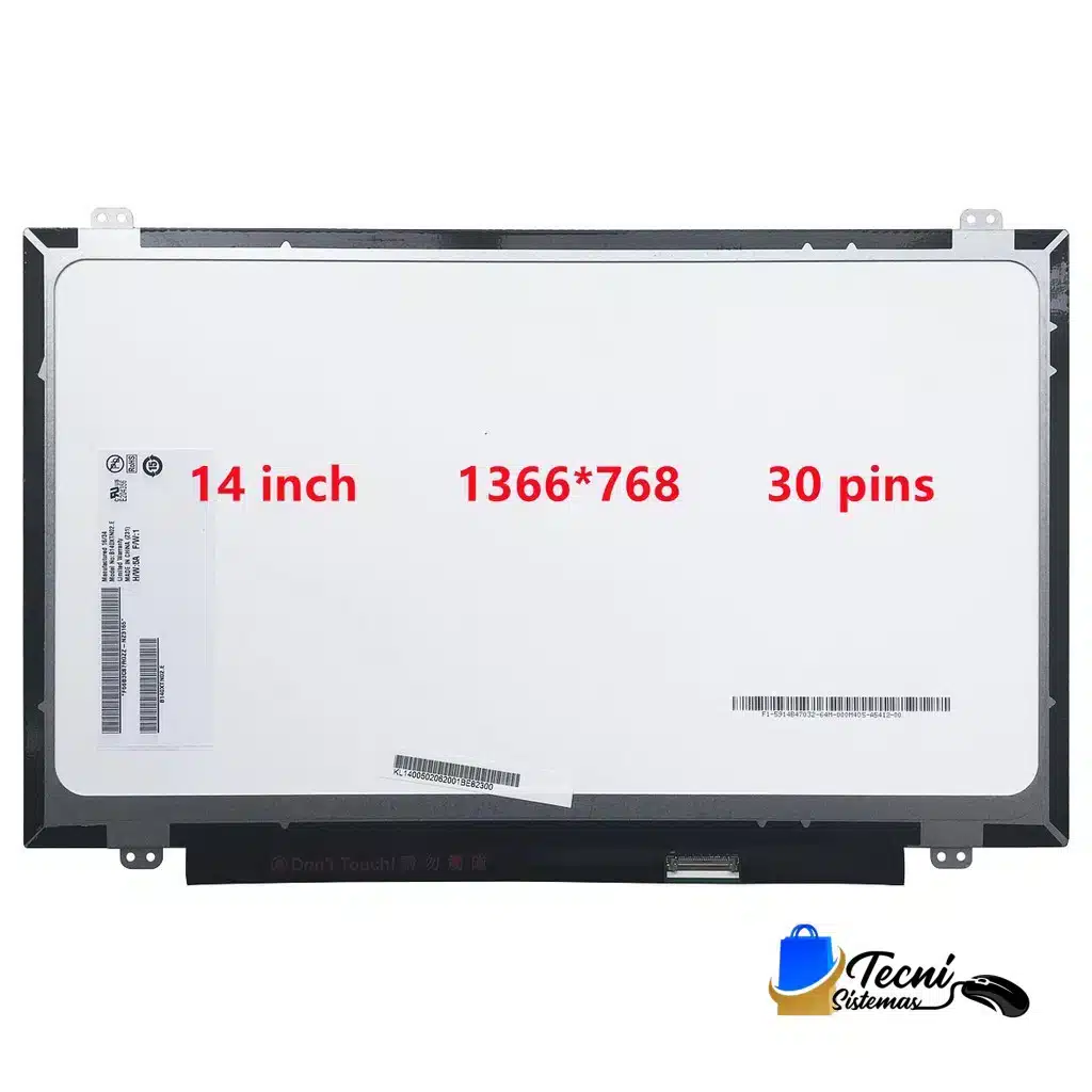 2a27814f3e4bb28296a8ebf0c3f91828 Pantalla LCD 14 pulgadas AUO B140XTN02.D HD 1366x768 mate 30 pines