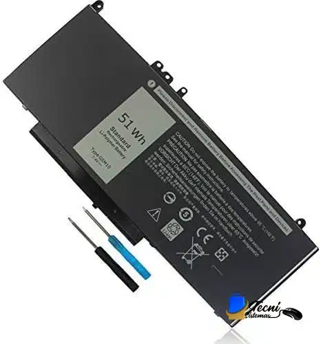 41GzEVReUsL._AC_SX466_ Batería compatible Dell G5M10 WYJC2 8V5GX R9XM9 11.4V 51Wh para Latitude E5450 E5550