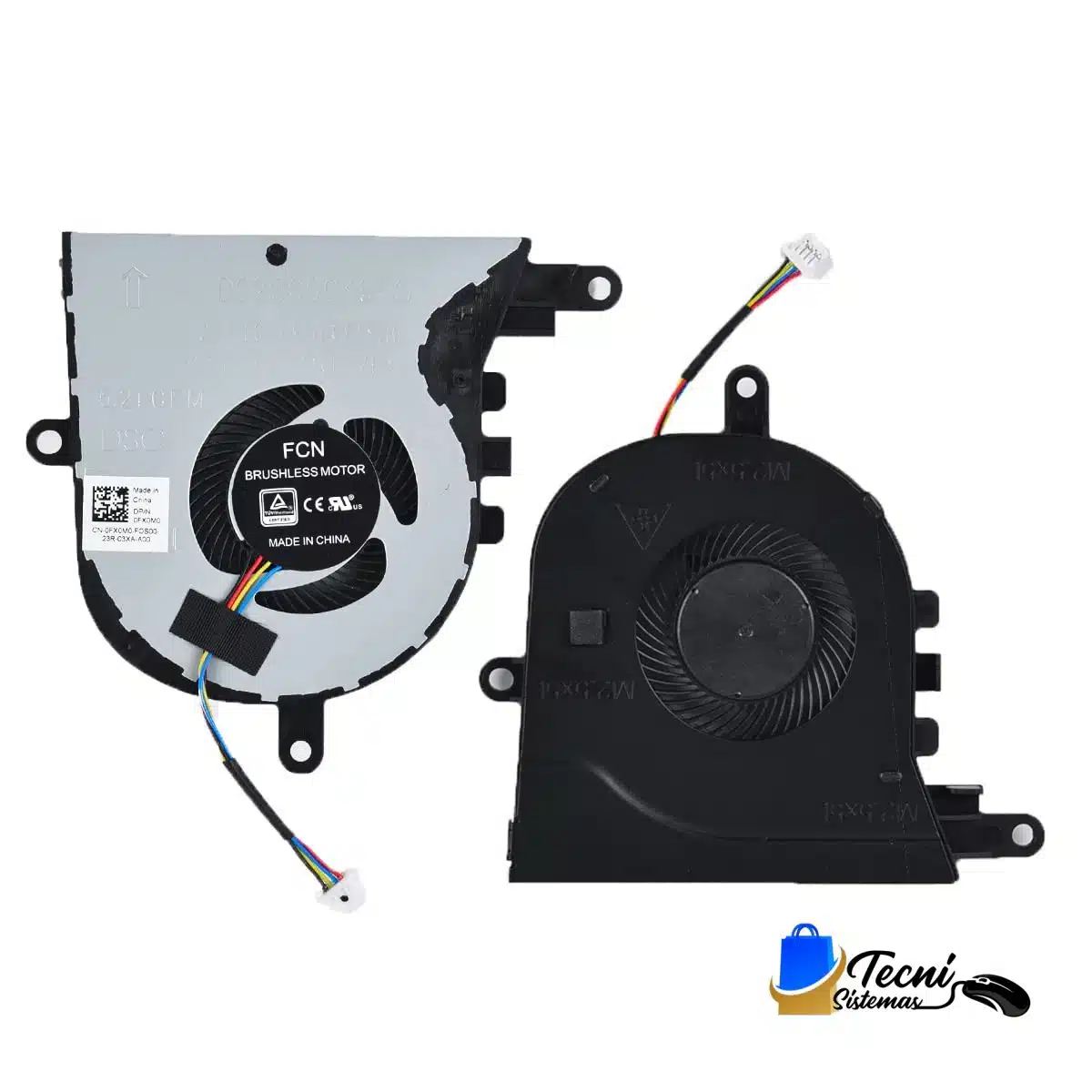 Version 1.0.0 Ventilador CPU Dell Inspiron 5570 5575 3580 3593 FX0M0 NPFW6 Latitude 3590 5V 4 pines