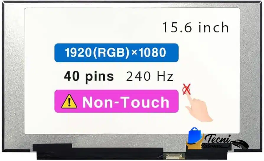 51Mtfqd7nDL._AC_UF894,1000_QL80_ Pantalla LCD 15.6 Sharp LQ156M1JW03 FHD 1920x1080 240Hz eDP 40 pines