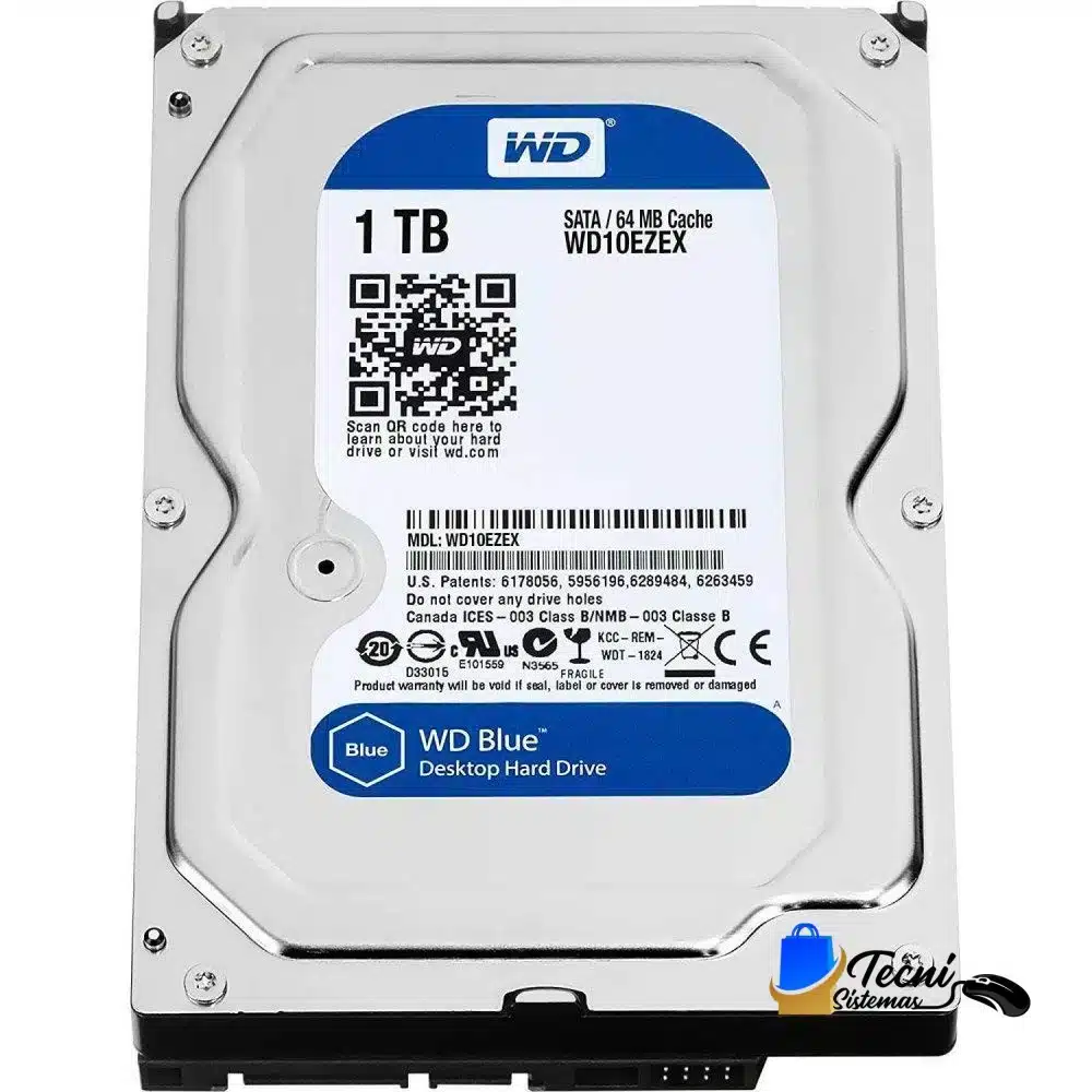 Version 1.0.0 Disco Duro Interno Western Digital WD Blue 1TB 3.5″ SATA 6Gb/s 7200rpm — vista 2
