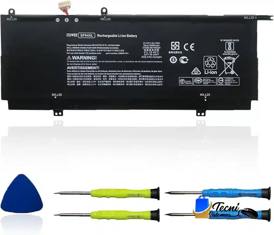 61IT0oPScNL._AC_UF894,1000_QL80_ Batería compatible HP SP04XL 15.4V 70Wh para portátiles HP Spectre, Envy y Pavilion