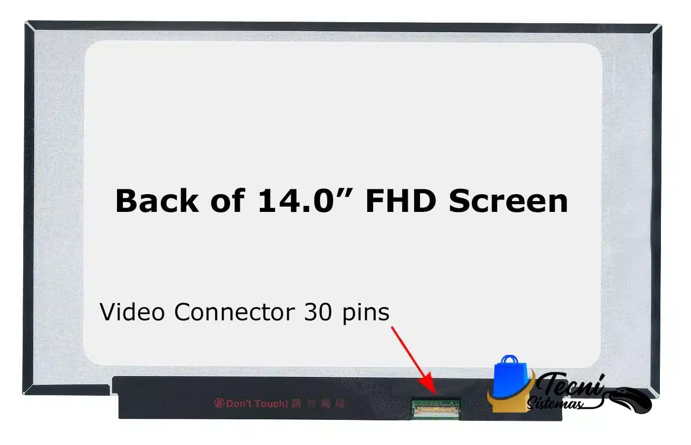 Version 1.0.0 Pantalla LCD 14.0 pulgadas NT140FHM-N44 V8.1 FHD 1920x1080 30 pines IPS mate