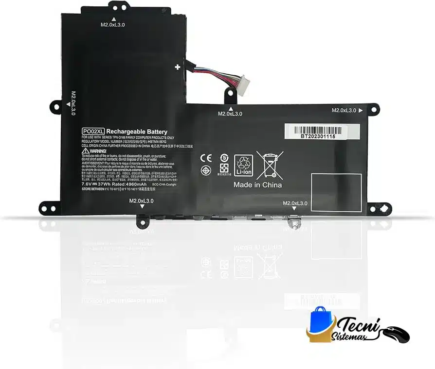 61XNW4dBHRL._AC_UF894,1000_QL80_ Batería compatible HP PO02XL 7.7V 37Wh