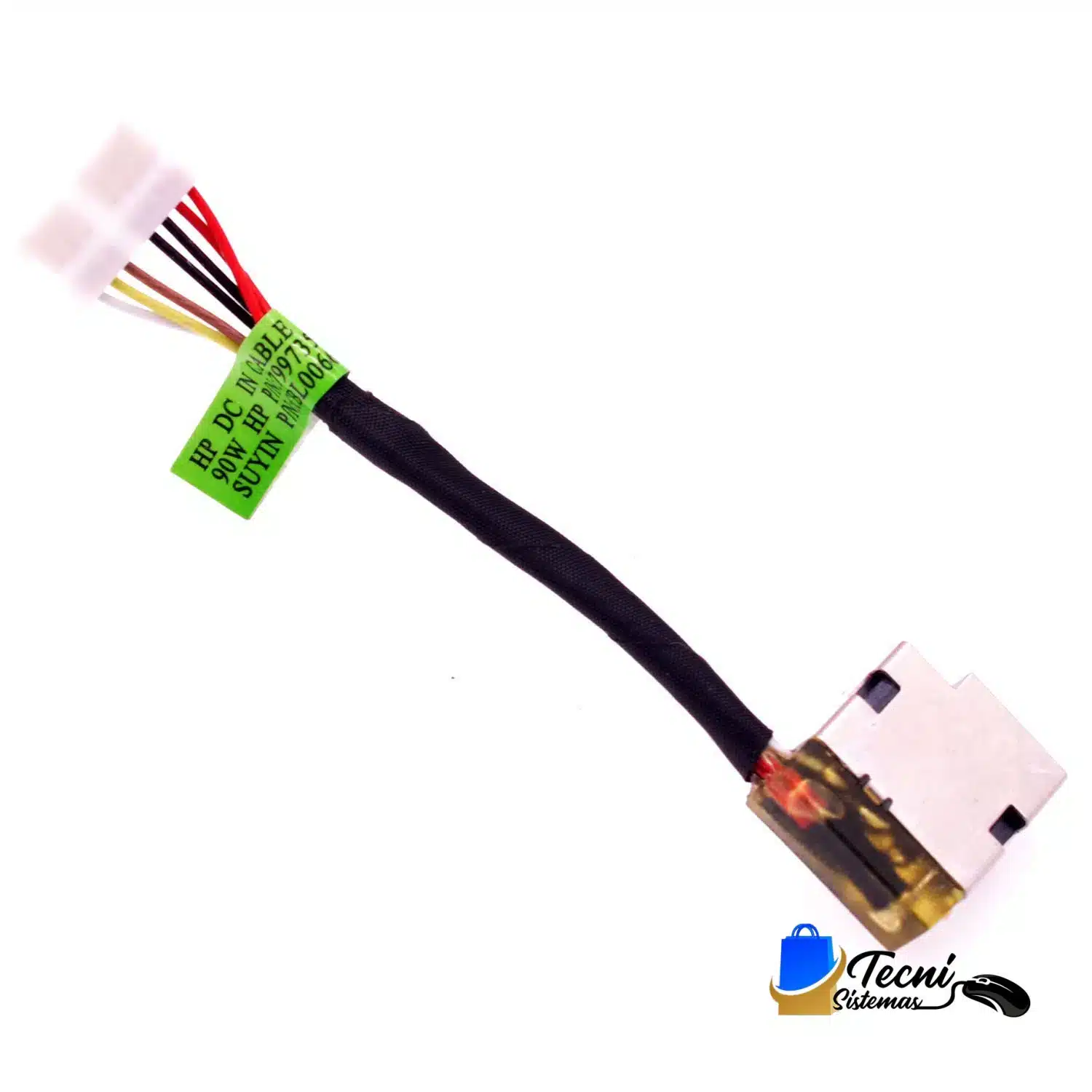 Version 1.0.0 DC Jack de carga HP 14-CF 14-CK 14-DF 14-DK L23188-001 799735-Y51 conector 19.5V — vista 2