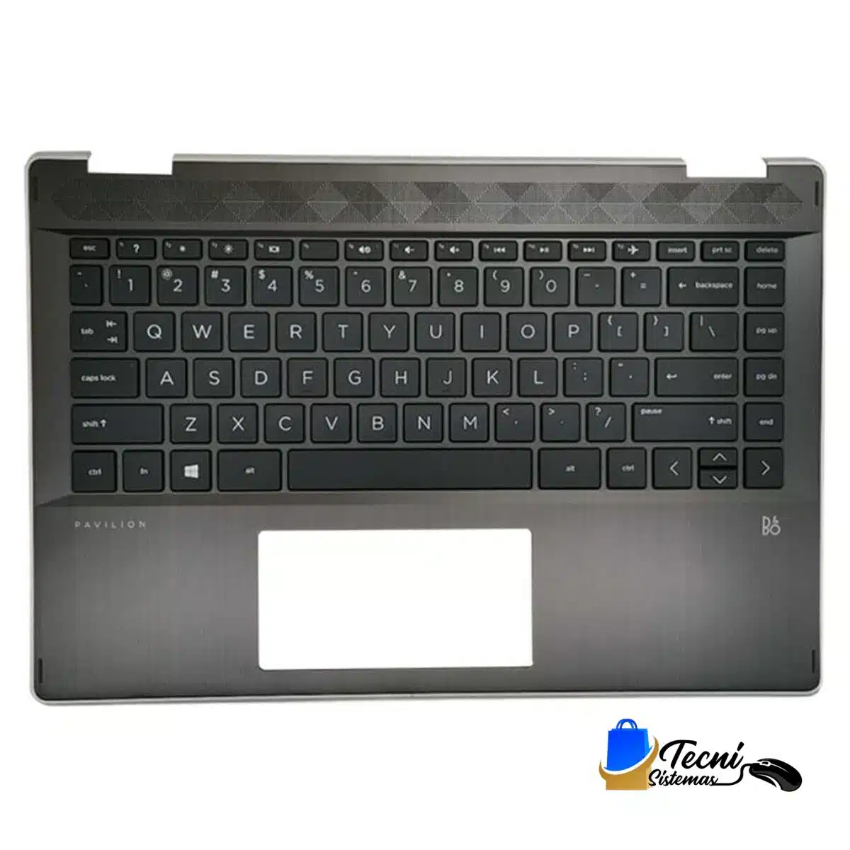 Version 1.0.0 Palmrest con teclado retroiluminado para HP Pavilion x360 14-DH L53795-001