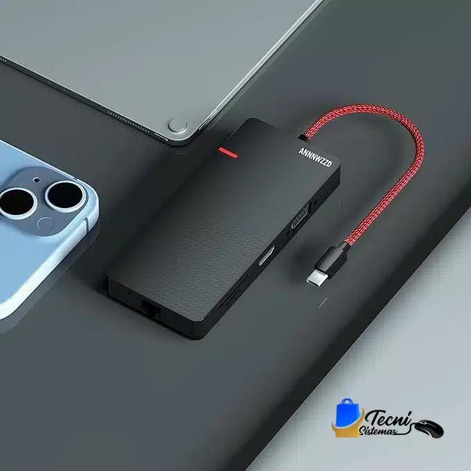 71+QudT1zDL._AC_SX679_ Docking Station USB C ANNNWZZD 11 en 1 con HDMI 4K, RJ45 y carga 100W — vista 2
