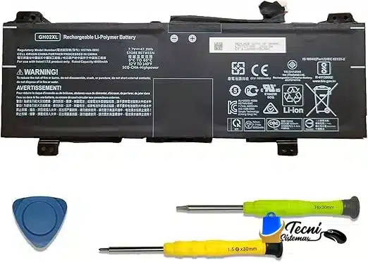 71XpMSKEGOL._AC_SX522_ Batería compatible HP GH02XL 7.7V 38Wh para Pavilion x360 y Envy x360 — vista 2
