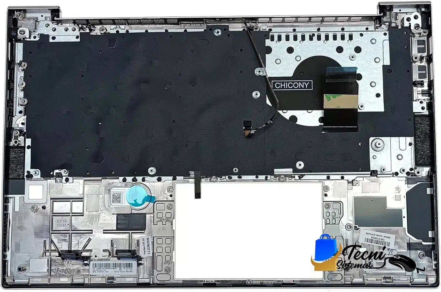 81p8v51E2IL._AC_SL1500_ Palmrest con teclado retroiluminado HP EliteBook 840 G7 G8 745 G7 G8 negro — vista 2