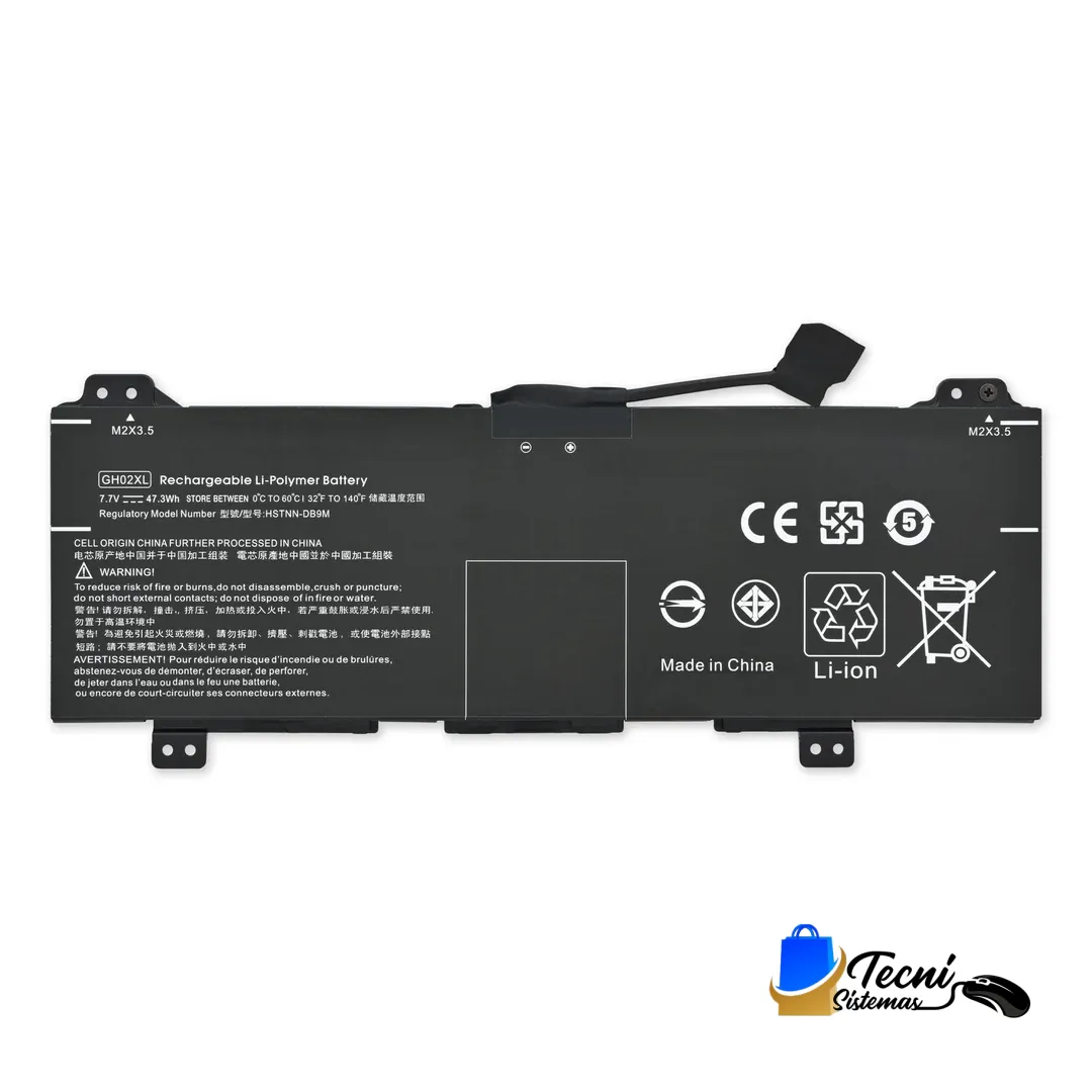 BATERIA COMPATIBLE HP GH02XL Batería compatible HP GH02XL 7.7V 38Wh para HP Pavilion x360 y Envy x360