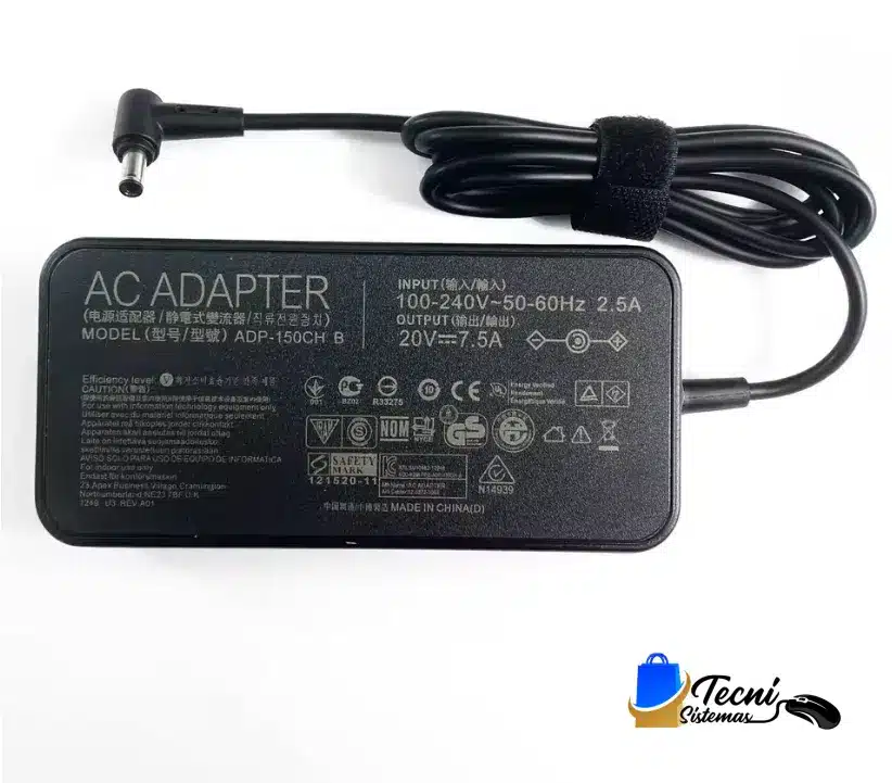 Captura de pantalla 2026-05-05 101645 Cargador 150W 20V 7.5A para Asus ROG G531GT, G731GT y TUF Gaming FX505/FX705 con punta 6.0 x 3.7mm