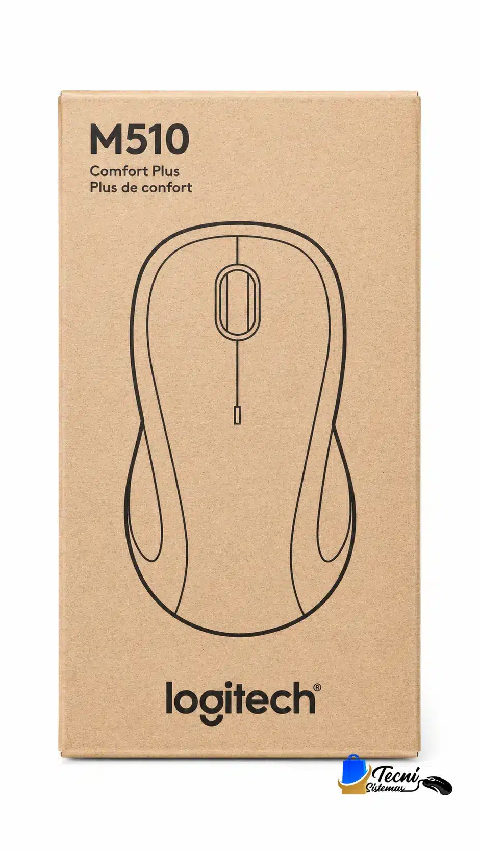 ChatGPT Image 23 jun 2026, 01_42_11 p.m. Mouse inalámbrico Logitech M510 grafito con receptor USB Unifying y botones programables — vista 3