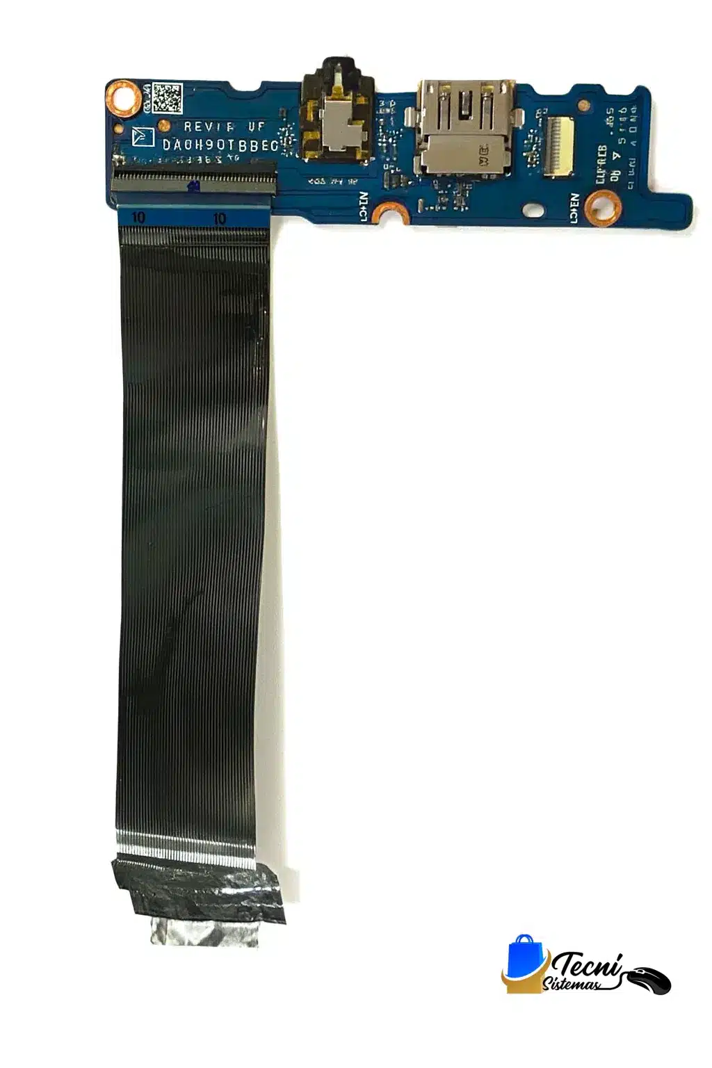 ChatGPT Image 3 dic 2025, 02_18_00 p.m. Tarjeta de puertos USB y audio Huawei MateBook D14 NBD-WDH9 DA0H99TB8E0 con cable flex