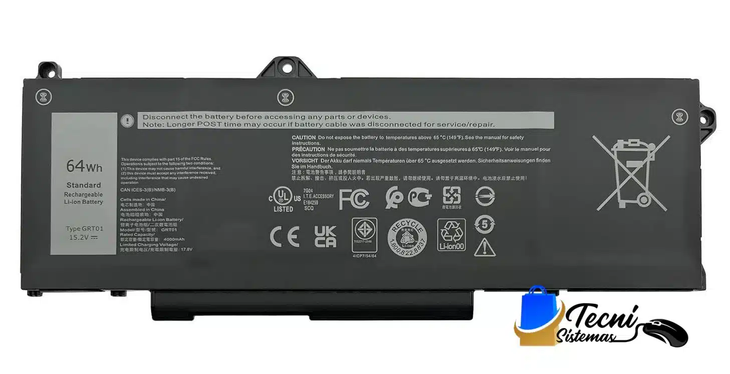 DL5431-GRT01 (1) Batería compatible Dell GRT01 64Wh 15.2V