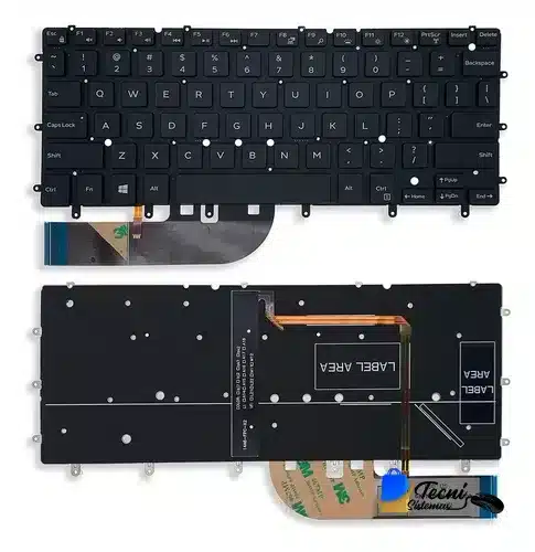 D_NQ_NP_892512-MLA76738044424_062024-O Teclado compatible Dell XPS 13 e Inspiron serie 7000, parte 07DTJ4 NSK-LS0BN, interfaz cinta flex