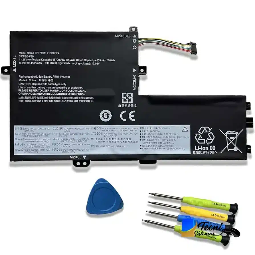 LENOVO L18C3PF7 L18L3PF2 L18L3PF3 L18M3PF6 Batería compatible Lenovo L18C3PF7 L18L3PF2 L18L3PF3 L18M3PF6 11.46V 45Wh