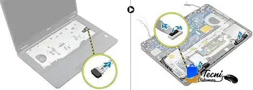 Parlantes Internos Dell Latitude E5470 P 2 Parlantes internos Dell Latitude E5470 número de parte 0CGDGM set completo — vista 3