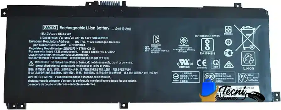 SA04XL (1) Bateria-compatible-sa04xl-para-hp-envy-x360-55-67wh-02