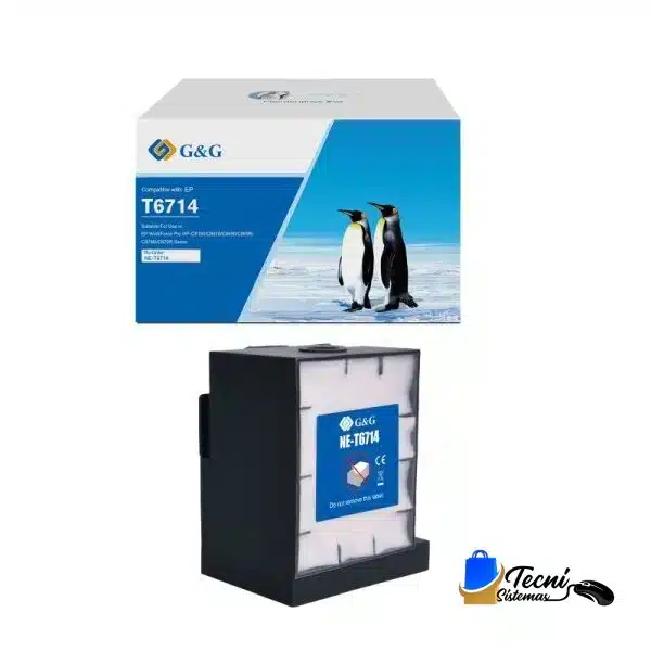 T6714 Caja de mantenimiento GYG compatible Epson WF-C8190 repuesto C13T04D100