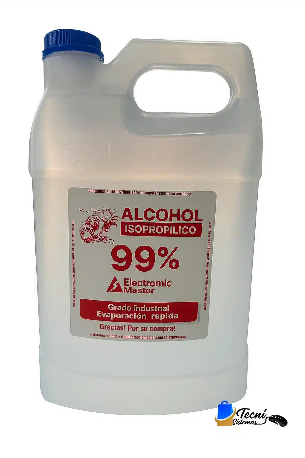 alcohol iso galon Alcohol Isopropílico 99% Pureza Alta en Galón de 3.8 Litros para Limpieza Electrónica y Desinfección