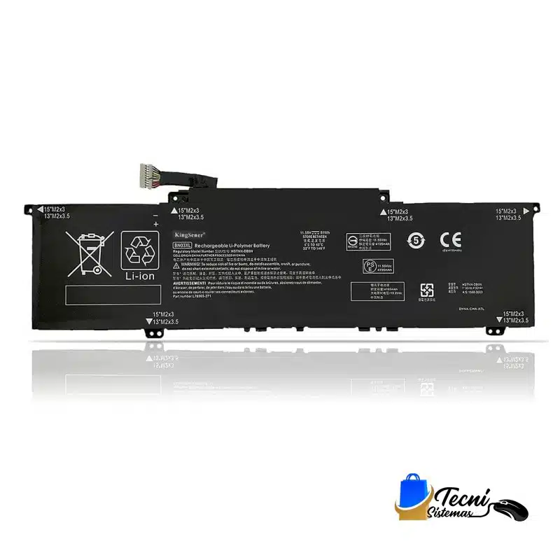 bn03xl-Battery-main Batería compatible HP BN03XL 11.55V 41.7Wh — vista 2