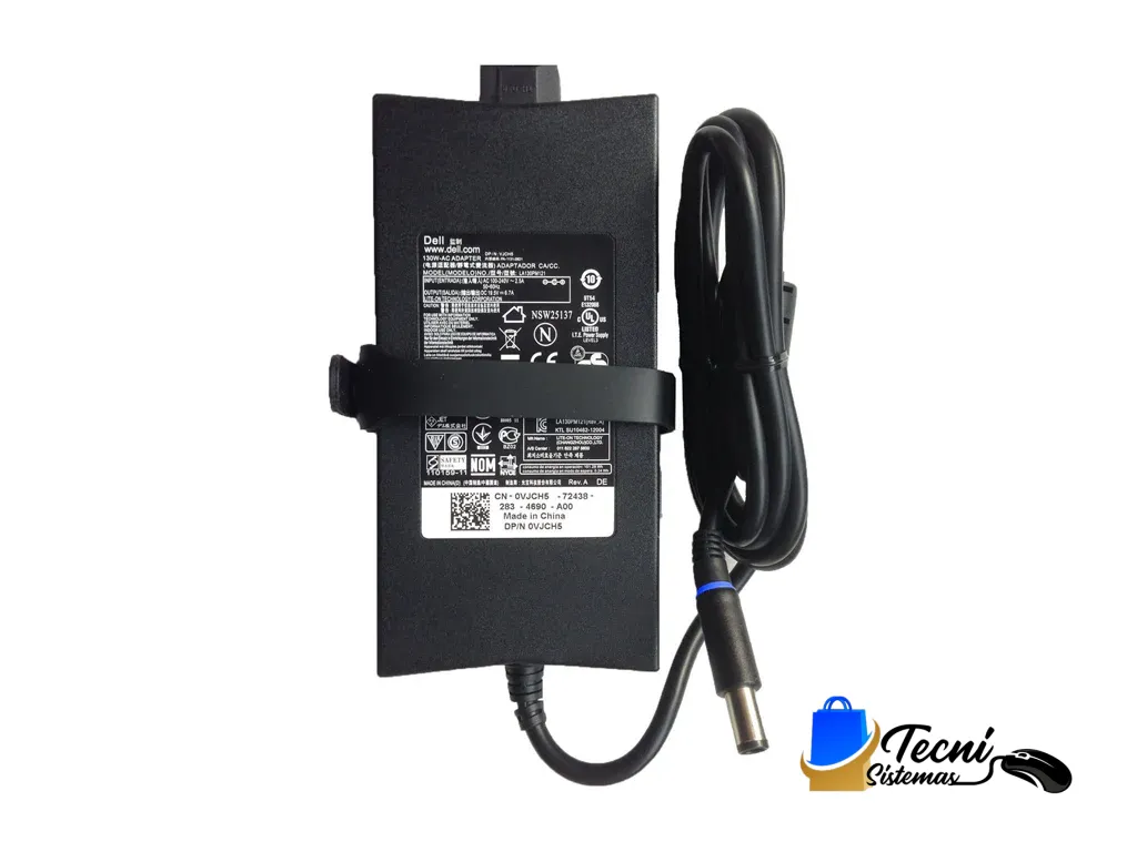 cargador130_1024x1024 Cargador Original Dell 130W 19.5V 6.7A con conector 7.4x5.0mm — vista 2