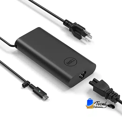 dell 130 Cargador USB-C 130W Dell para portátiles XPS, Precision y Latitude