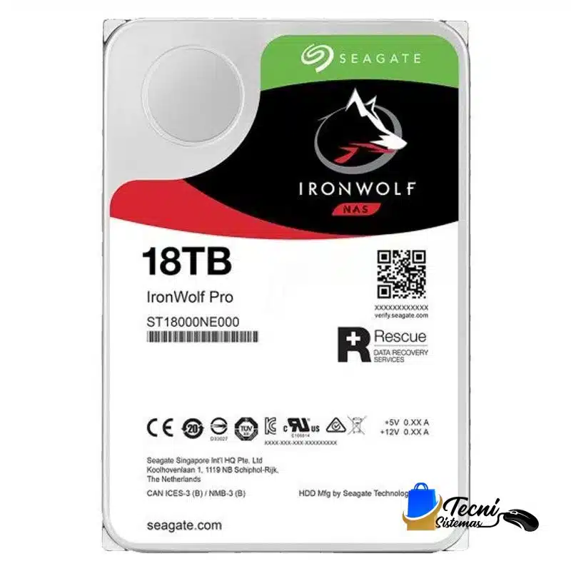 disco-duro-seagate-ironwolf-pro-18tb-7200rpm-256mb Disco Duro NAS Seagate IronWolf 18TB 3.5 pulgadas SATA III 7200RPM