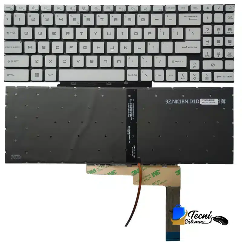s-l1200 (2) Teclado retroiluminado en inglés MSI Sword 15 compatible A11UC A12UC A12UD A12VE A13UCX A13VE