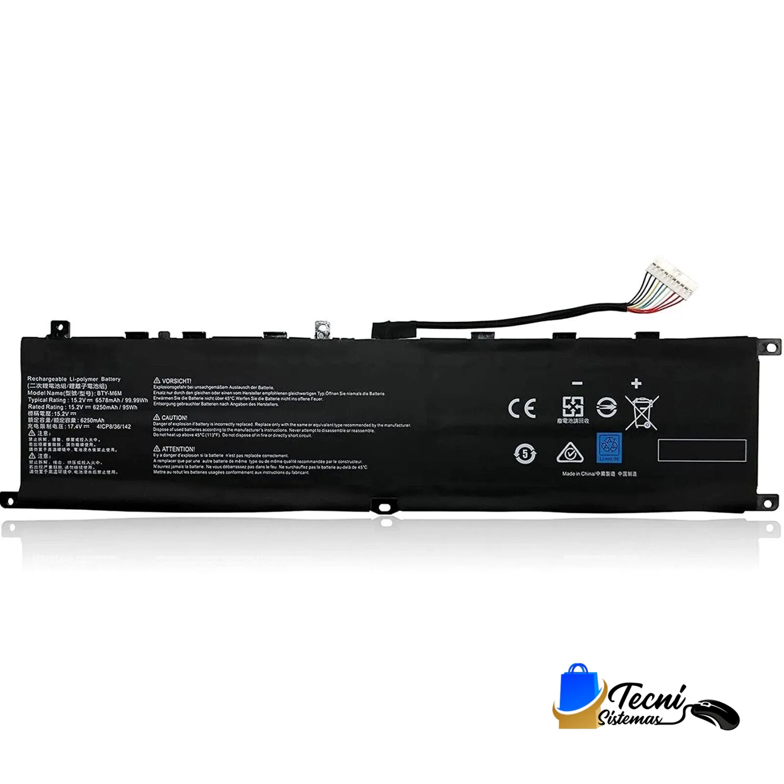 s-l1600 (1) Batería Compatible MSI BTY-M6M 11.1V 4400mAh Li-ion 6 celdas
