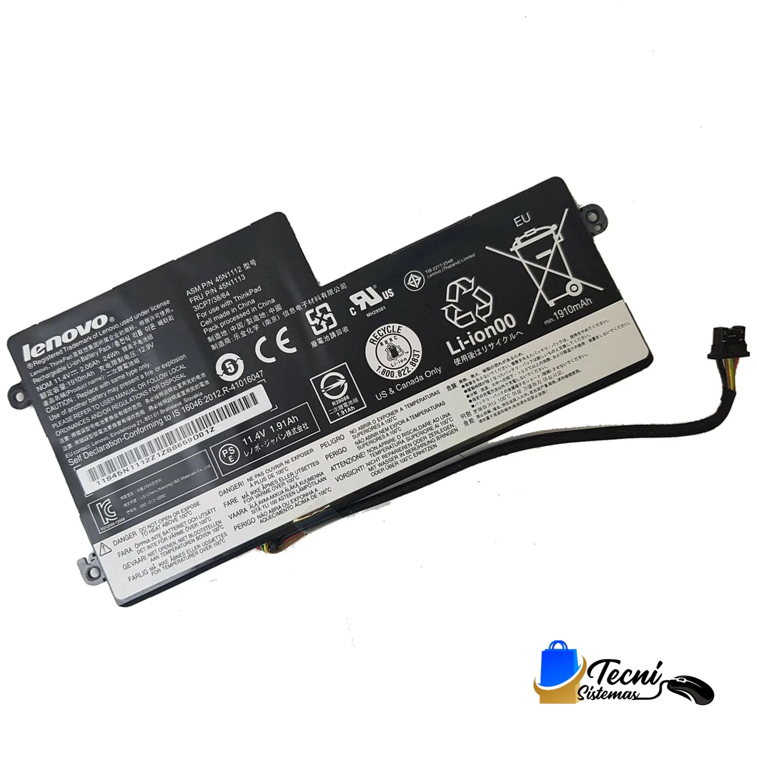 s-l1600 (3) Batería Lenovo 45N1773 11.1V 29Wh para ThinkPad T440 T450 T460 X240S