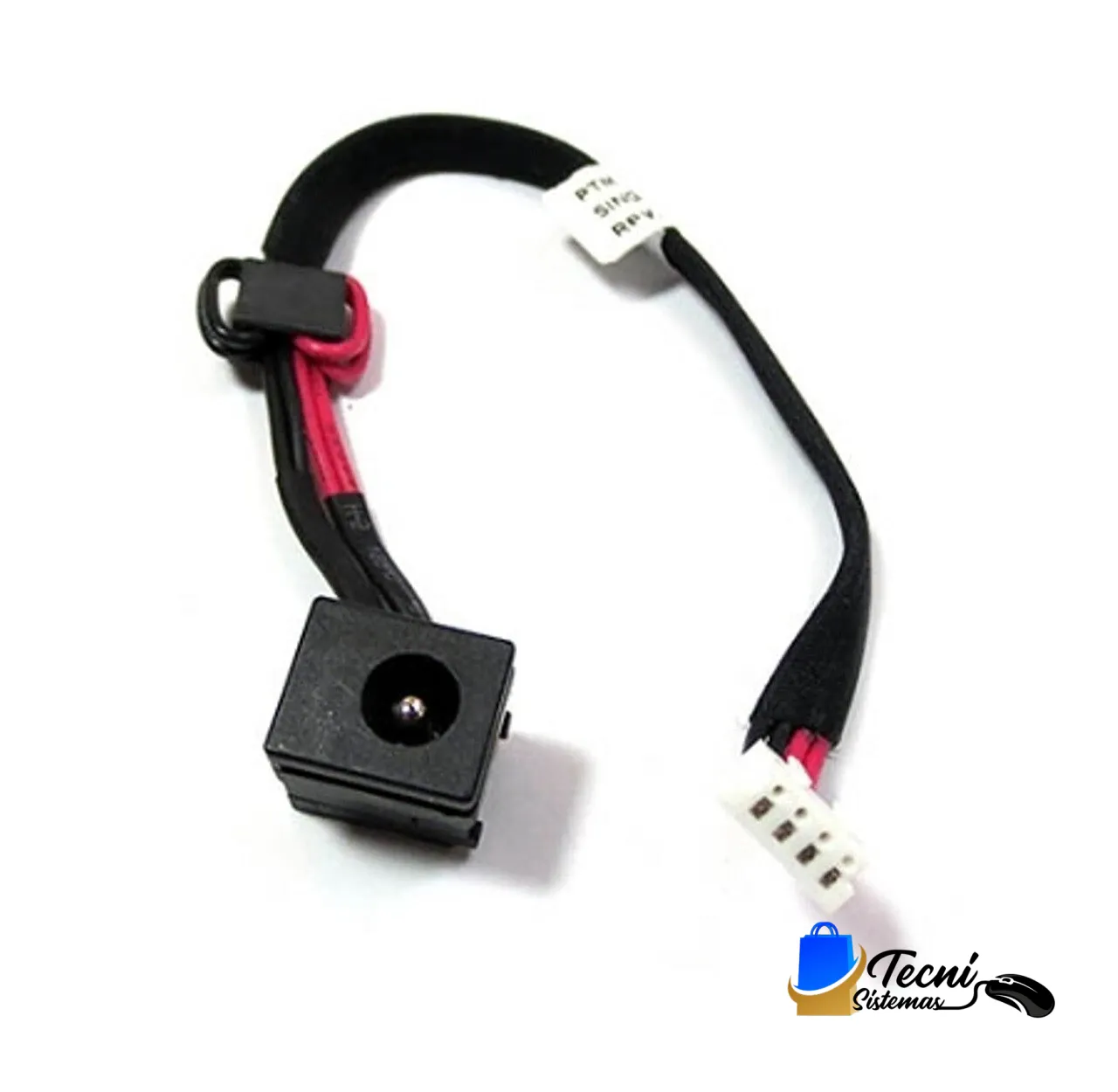 s-l1600 (6) Jack de carga Singatron PTM 6017B0149801 con cable DC, conector tipo barril 19V para laptop Dell y Toshiba