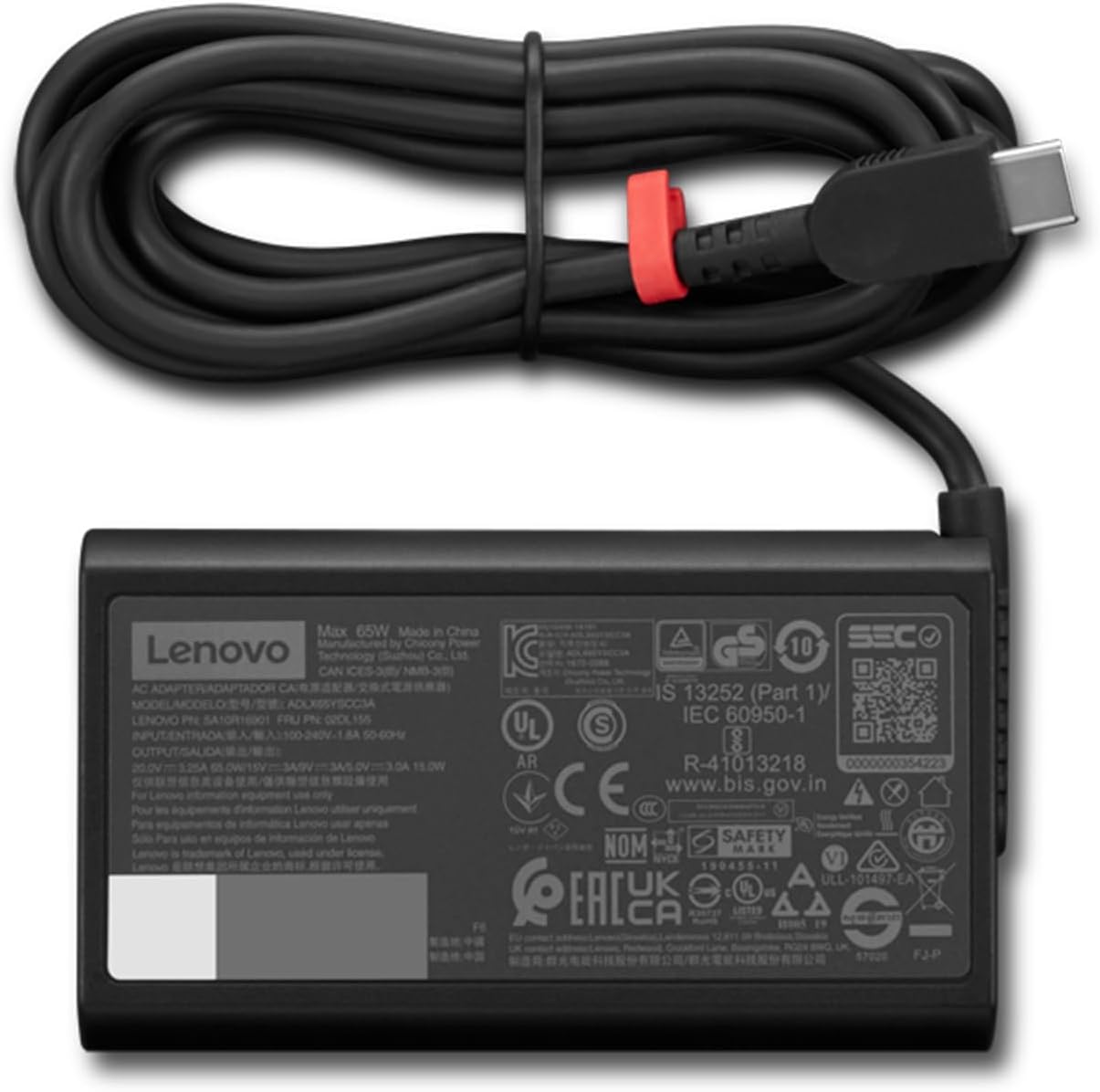619qTQUD9jL._AC_SL1500_ Cargador Original Lenovo ThinkPad USB-C 65W Slim PD 3.0 — vista 2