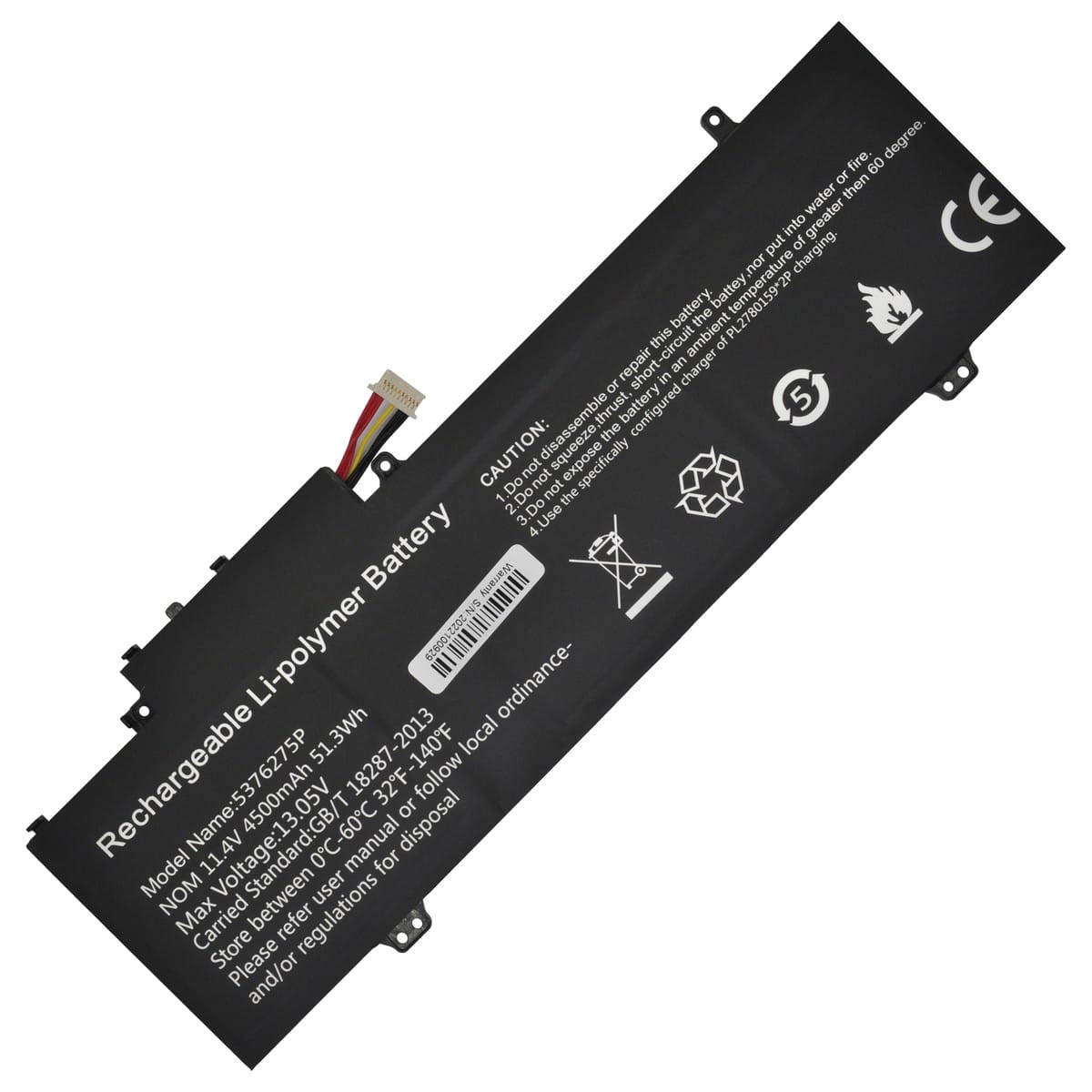 s-l1200 (1) Batería compatible Gateway 5376275P 51.3Wh 11.4V, nueva, Li-Polymer, 4500 mAh